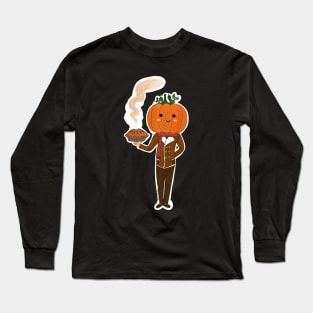 Mr. Pumpkin head sticker Long Sleeve T-Shirt